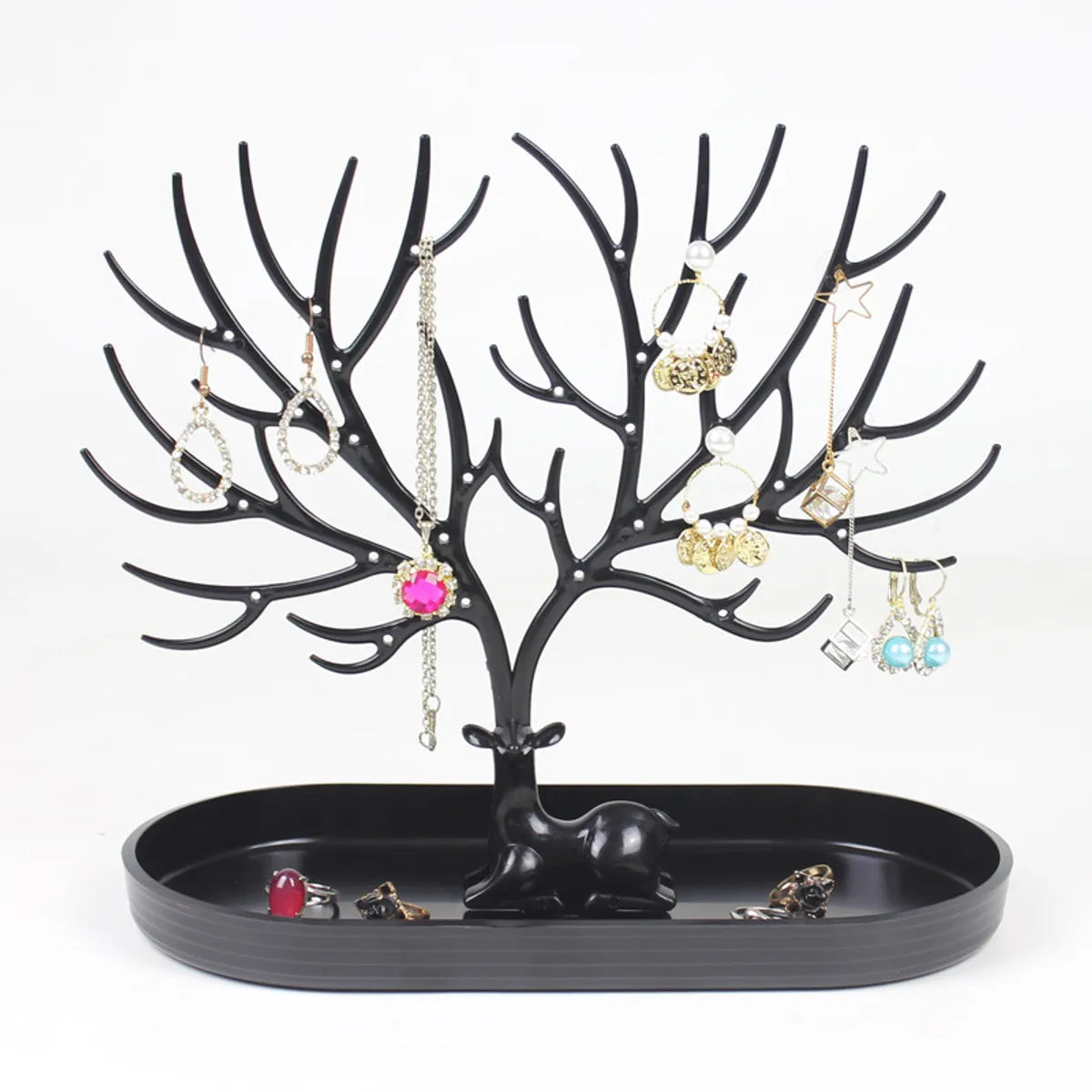 Jewelry Shelf Creative Plastic Tree  Nail Earrings Bracelet Necklace Storage Rack Desktop Jewelry Display Stand