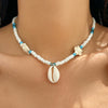 Jewelry Shell Plastic Resin Geometric Star Handmade Ball Chain Women's Necklace