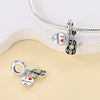 Jewelry Shrimp Leather Single Headphone Recording With Guitar Saxophone Pendant Silver Plated Dripping Oil