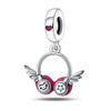 Jewelry Shrimp Leather Single Headphone Recording With Guitar Saxophone Pendant Silver Plated Dripping Oil