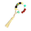 Jewelry Silicone Cartoon Characters Handmade Cross Keychain Rabbit Bag Pendant Bracelet