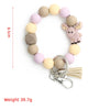 Jewelry Silicone Cartoon Characters Handmade Keychain Bag Pendant Bracelet