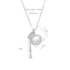 Jewelry Silver Cat's Eye Stone Tassel Purse Pendant O Chain Necklace For Women Titanium Steel Copper Electroplating Light Luxury