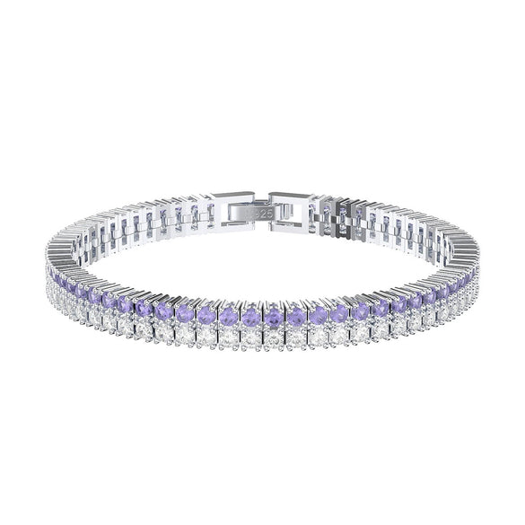 Jewelry Silver Geometric Couple Bracelet Electroplating