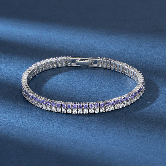 Jewelry Silver Geometric Couple Bracelet Electroplating