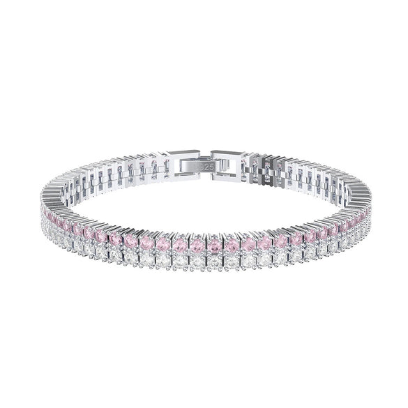 Jewelry Silver Geometric Couple Bracelet Electroplating