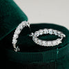 Jewelry 925 Silver Moissanite Earrings Fashion Geometric Style For Women