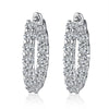 Jewelry 925 Silver Moissanite Earrings Fashion Geometric Style For Women
