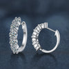 Jewelry 925 Silver Moissanite Geometric Earrings For Women