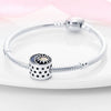 Jewelry Silver Plated Dripping Oil Inlaid Zircon Star Moon Round Beaded Pendant