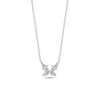 Jewelry Silver Plated Lovely Butterfly Zircon Necklace Light Luxury Women's