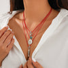 Jewelry Small Fish Shell Pendant Clavicle Chain Stacked Wear Rice Beads Alloy Animal Zodiac Electroplated Necklace For Women