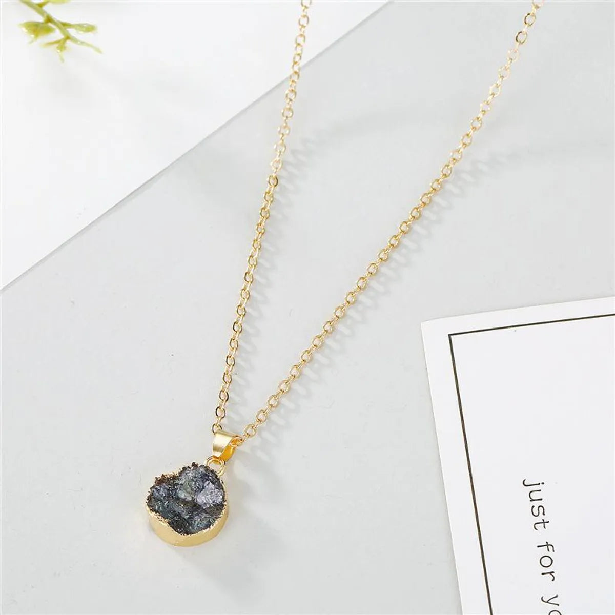 Wholesale Jewelry Fashion Round Alloy Pendant Necklace