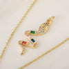 Jewelry Snake Pendant Copper Electroplated Inlaid Zircon Animals Zodiac Women's Fashion