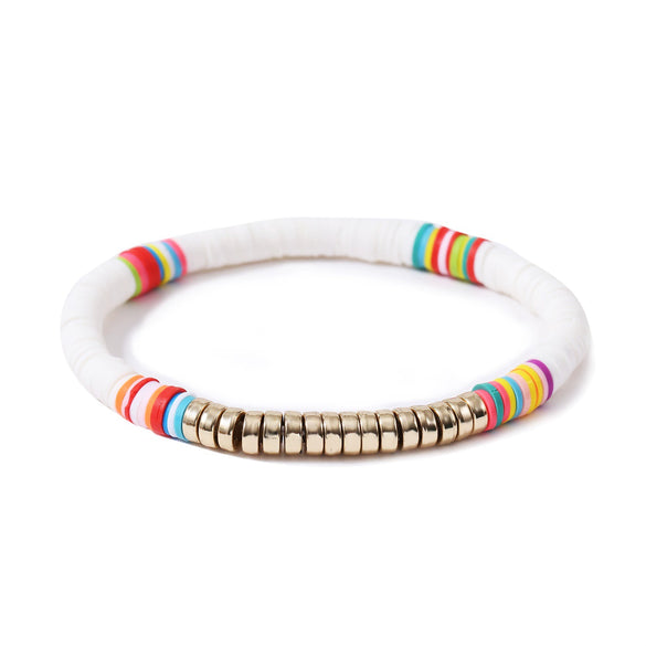 Jewelry Soft Pottery Bracelet Geometric Handmade For Girls