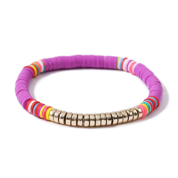 Jewelry Soft Pottery Bracelet Geometric Handmade For Girls