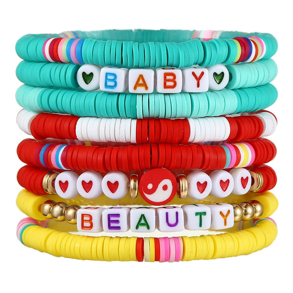 Jewelry Soft Pottery Geometric Handmade Bracelet