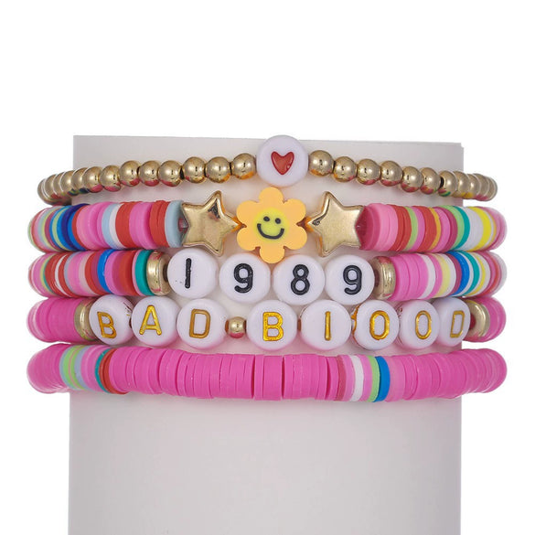 Jewelry Soft Pottery Geometric Handmade Bracelet