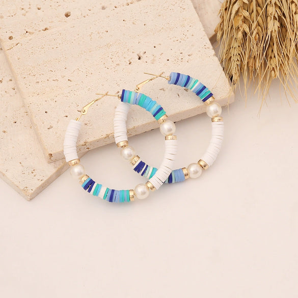 Jewelry Soft Pottery Ushaped Women's Fashion Earrings