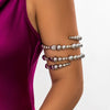 Jewelry Specialshaped Imitation Pearl Beaded Resin Bracelet Retro Multilayer Turquoise Winding Electroplated