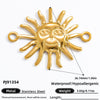 Jewelry Stainless Steel Accessories Sun Heart Pendant Retro Bracelet Handmade Electroplated For Women