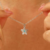 Jewelry Stainless Steel And Copper Geometric Snowflake Electroplated Women's Pendant Necklace