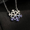 Jewelry Stainless Steel And Copper Geometric Snowflake Electroplated Women's Pendant Necklace