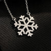 Jewelry Stainless Steel And Copper Geometric Snowflake Electroplated Women's Pendant Necklace