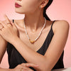 Jewelry 316L Stainless Steel Ball Chain Necklace With Geometric Style And Electroplating Treatment