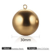 Jewelry Stainless Steel Ball Pendant Goldplated Polished Diy Accessories