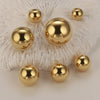 Jewelry Stainless Steel Ball Pendant Goldplated Polished Diy Accessories