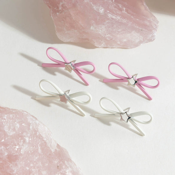 Jewelry Stainless Steel Bow Electroplating Earrings