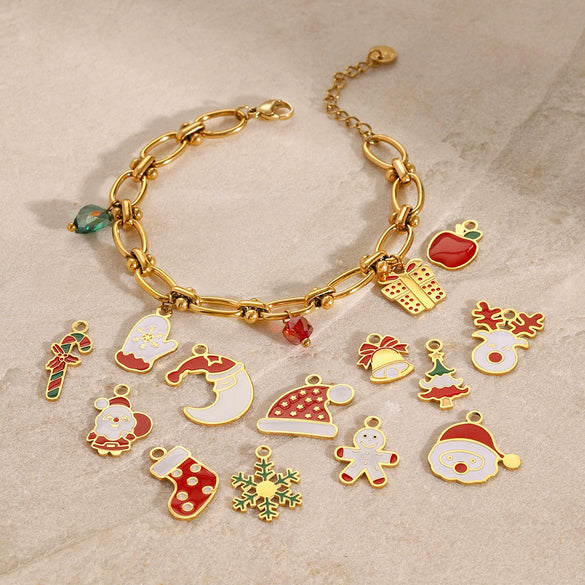 Jewelry Stainless Steel Bracelet Electroplating With Cartoon Characters For Women