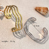 Jewelry Stainless Steel Bracelet Retro Geometric 18K Goldplated