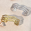 Jewelry Stainless Steel Bracelet Retro Geometric 18K Goldplated