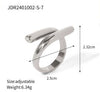 Jewelry Stainless Steel Bracelet Ring Earrings Geometric Electroplated