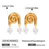 Jewelry Stainless Steel Conch Geometric Electroplated