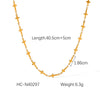 Jewelry Stainless Steel Cross Chain And Bracelet With Geometric Pattern And Electroplating Style For Women