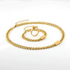 Jewelry 316L Stainless Steel Cuban Chain Oval Pattern Electroplating 316L Stainless Steel For Women And Unisex