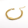 Jewelry 316L Stainless Steel Cuban Chain Oval Pattern Electroplating 316L Stainless Steel For Women And Unisex