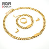 Jewelry 316L Stainless Steel Cuban Chain Oval Pattern Electroplating 316L Stainless Steel For Women And Unisex