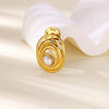 Jewelry Stainless Steel Cute Deer Leaf Animal Flower Brooch Electroplating For Women