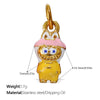 Jewelry 316L Stainless Steel Dripping Oil Cartoon Characters Bracelet Pendant