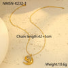 Jewelry Stainless Steel Dropshaped Geometric 18K Gold Plated