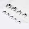 Jewelry Stainless Steel Electroplated Black Ushaped Nose Ring And Ear Expander Piercing