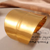 Jewelry 316L Stainless Steel Fashion Irregular Opening Asymmetric Bracelet Electroplating