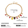 Jewelry Stainless Steel Fruit Lemon Pendant Necklace And Bracelet Electroplating Design
