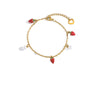 Jewelry Stainless Steel Fruit Pattern Electroplated Bracelet For Women