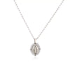 Jewelry Stainless Steel Gemstone Geometric Crystal Necklace For Women