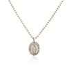 Jewelry Stainless Steel Gemstone Geometric Crystal Necklace For Women